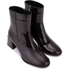 Resim Tamer Tanca Kadın Hakiki Deri Kahverengi Topuklu Bot 1132 150 Bn Bot Sk25-26 Kahve Dr/rgn Kahve 