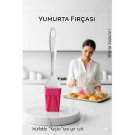 Resim Uygun Sepetim Silikon Yumurta ve Yağlama Fırçası- Isıya Dayanıklı Kompakt Mutfak Yardımcı - UY002F-6C3NG 