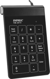 Resim KB-2014 Siyah USB Dokunmatik Numerik Standart Klavye 