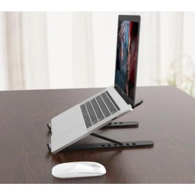 Resim Yükseklik Ayarlı Plastik Laptop Standı, Kolay Kurulum, Taşınabilir, Ergonomik ve Konforlu, Bilgisayar Standı 