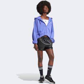 Resim adidas Essentials Short French Terry Kadın Mavi Eşofman Üstü 