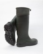 Resim S Boğazlı Poliüretan Unisex Bağcıklı Iş Çizme S4 Çelik Burunlu Siyah 