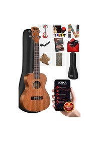 Resim Midex CT-24MC Set Maun Concert Ukulele (Softcase Tuner Capo Metod Nota Sticker Askı Pena) 