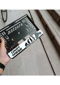 Resim Motorsiklet Plakalık Evrim Ağacı Lazer Kesim Pleksi Plakalık Kişiye Özel Plakalık Uyumlu 