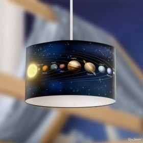 Resim Zethome Genç Çocuk Odası Samanyolu Galaksisi Uzay Çocuk Sarkıt Avize 