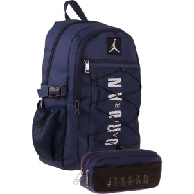 Resim Jordan Air New York Navy Blue Lacivert Ikili Sırt Çantası ve Kalemlik Seti - Erkek Çocuk - SETJA-Q3166C 