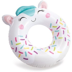 Resim Çocuk Yüzme Simidi - Intex - Sevimli Kedi Figürlü - 76 cm (59266) 