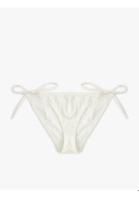 Resim Koton Astarlı Yanları İpli Bikini Altı Ekru 5sak00043mm Ekru 