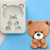 Resim 1 adet, Ayı Şeklinde Fondan Kalıbı, 3D Silikon Kalıp, Şeker Kalıbı, Çikolata Kalıbı, DIY Pasta Süsleme Aracı, Pişirme Araçları, Mutfak Aksesuarları 