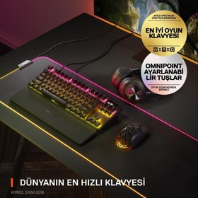 Resim SteelSeries Apex Pro TKL RGB İngilizce Kablolu Mekanik Oyuncu Klavyesi - Outlet 