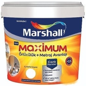 Resim Marshall Maximum Silikonlu Ipek Mat Boya - Damla Sakızı 