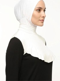 Resim İSTDONATELLA Tesettür Boyunluk Düz - Balıkçı Yaka Boğazlı Penye Kumaşı 
