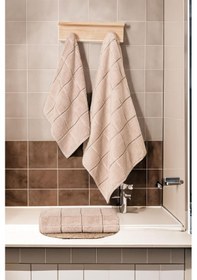 Resim Varol Karemicro Cotton Banyo Havlusu 70x140cm Bej-70x140cm Bej 