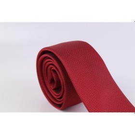 Resim Demfashion Özel Desenli Kravat Mendil Seti - Kırmızı (533049416) Kırmızı 