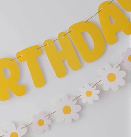 Resim Papatya Şekilli Duvar Süsü Banner 