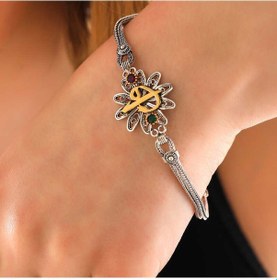 Resim Gümüş Elif Vav Otantik Kadın Bileklik Gümüş - Rose Gold 