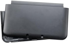 Resim Valley Of The Sun Siyah Renk 3DSXL Ekstra Konut Case A/E Yüz Kabuk Değiştirme, Eski 3DS XL/LL 3DSLL Büyük El Konsolları, Yeni ABD Edition Üst Faceplate/Alt Arka Pil Kapağı Plakaları 2 ADET Set 