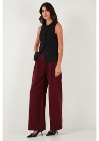 Resim Lela Bayan Pantolon 6522016 Bordo Bordo 