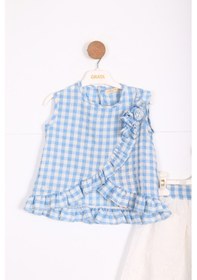 Resim Xo Kids Kız Çocuk Etek Takım 1-5 Yaş 9067 Mavi 