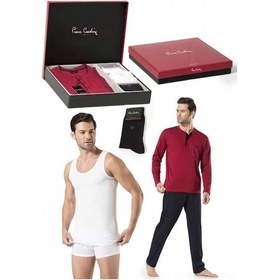 Resim Pierre Cardin Çeyizlik Damat Pijama Seti Penye 2000 
