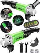 Resim Dragro Alman DRG-4200 W Devir Ayarlı Çift Metal Dişli Şanzuman Demir Metal Kesme Taşlama Makinesi 125 MM 