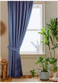 Resim Açık İndigo Ada Fon Perde Normal Pile 1'e 2,5 Pile-açık Indigo Açık Indigo 