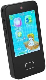 Resim Cryfokt Yürümeye Başlayan çocuk Oyna Telefonu, 600mAh HD çift Kamera Eğitim Oyuncak Uzun ömürlü Pil ömrü çocuklar 3-10 Yaşındaki çocuklar Için akıllı Telefon oyuncağı (BLACK) 