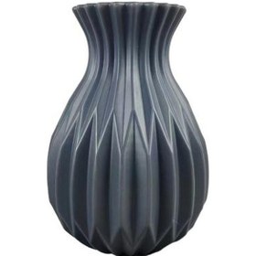 Resim Novahub Gri Çiçek Vazo Zarif Çiçek Aranjmanları Vazo Ev Dekorasyon İçin Ince İşçilik Yaratıcı Saksı Gri 