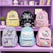 Resim 1 Yeni Sanrio Çizgi Film Çantası, Ultra Hafif ve Şık, Güzel Asılı Süs, Kulomi Ebeveyn Sırt Çantası 