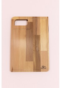 Resim Doğal Kayın Ağacı Köşeli Kesme Tahtası, Çok Yönlü Kayın Ahşap Kesme Tahtası, Ahşap Kesme Tahtası Ahşap 