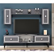 Resim 150 CM NİL TV ÜNİTESİ ANTRASİT-GÜMÜŞ 