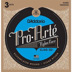 Resim D'Addario EJ46-3D Klasik Tel Pro Arte Hard Sert 3'lü Paket 