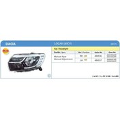 Resim Ayfar-404537 - Far Manuel Sol Logan Mmcv Sandero 17 Ledli 