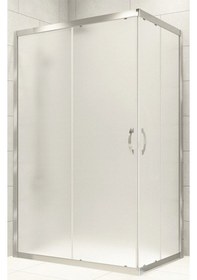 Resim Durul Duşakabin Kare Parlak Profil Buzlu 5Mm H:190 Buzlu 