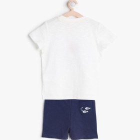 Resim Erkek Bebek Baskılı Pijama 