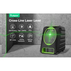 Resim Huepar Box-1g Yeşil Çizgi Lazer Terazi Hizalama 