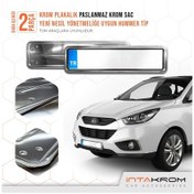Resim intakrom Hyundai İx35 Krom Plakalık - Hummer Tip 2 Adet 