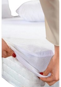 Resim Evony Sıvı Geçirmez Micro Kumaş Fitted 160x200+30 Cm Alez Yatak Koruyucu Beyaz 