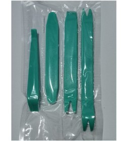 Resim Birben Araç Oto Teyp Torpido Plastik Aksam Trim Sökme Aparatı 4 'lü Set 