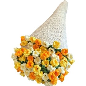 Resim Gajeena El Yapımı Gül Ve Zambak Desenli Battaniye: Dıy Örgü Seti - Pamuk İpi, Araçlar Ve Öğretici İle Evde Yapabileceğiniz Kozmetik Hediye 