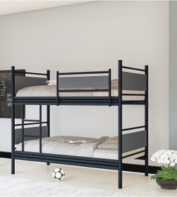 Resim Metalia Gm 128 Star Ahşap Metal Ranza Siyah-antrasit Gri 