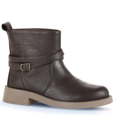 Resim Bueno Shoes Kahverengi Deri Kadın Topuklu Bot 01WD3901 01WD3901 
