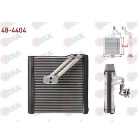 Resim Klıma Evaporatoru Borulu 245 234,5x50 Vw Golf V 03-08 / Golf Vı 