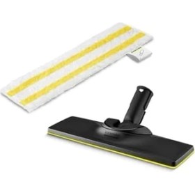 Resim Asseds Store Orijinal Set Zemin Başlığı ve Mikrofiber Bez Easyfix Buharlı Temizleyici Sc ile Uyumlu - Zeminler Için, Her Türlü Yüzey Için Uygun, Makinede Yıkanabilir, Beyaz 