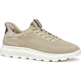 Resim Geox Erkek Bej U Spherica Plus A - Knit.te + Sy Bağcıklı Sneaker U55MPA06KEKC5004 