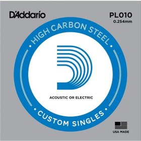 Resim D'addario Pl010 Tek Elektro Gitar Teli 10 