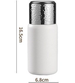 Resim Wondernest Yok Yalıtımlı Süzgeçli Su Şişesi 300ml Paslanmaz Çelik Çay Bardağı, Bpa İçermez, Fda Onaylı, Dövülmüş Doku, 316 Kalite, Beyaz - Nx Beyaz 