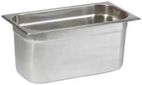Resim Paslanmaz Çelik Gastronom/gastronorm Küvet Gn 1/3-150 (32,5 X 17,6 X 15 CM) 