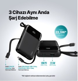 Resim Ttec 22.5W 10.000mah taşınabilir hızlı şarj 