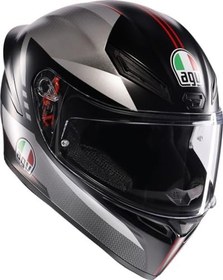 Resim AGV K1 S Motosiklet Kaskı Kapalı Kask Lap Matt Black Grey Red S 